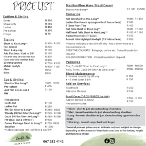 ladida Pricelist